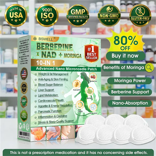 👩‍⚕️𝐁𝐒𝐖𝐄𝐋𝐋® 𝐌𝐨𝐫𝐢𝐧𝐠𝐚· 𝐁𝐞𝐫𝐛𝐞𝐫𝐢𝐧𝐞 × 𝐍𝐀𝐃+ 𝟏𝟎-𝐢𝐧-𝟏 𝐀𝐝𝐯𝐚𝐧𝐜𝐞𝐝 𝐍𝐚𝐧𝐨 𝐌𝐢𝐜𝐫𝐨𝐧𝐞𝐞𝐝𝐥𝐞 𝐒𝐥𝐢𝐦𝐦𝐢𝐧𝐠 𝐏𝐚𝐭𝐜𝐡- 𝐎𝐧𝐜𝐞 𝐃𝐚𝐢𝐥𝐲, 𝐕𝐢𝐬𝐢𝐛𝐥𝐞 𝐑𝐞𝐬𝐮𝐥𝐭𝐬 𝐢𝐧 𝟕 𝐃𝐚𝐲𝐬