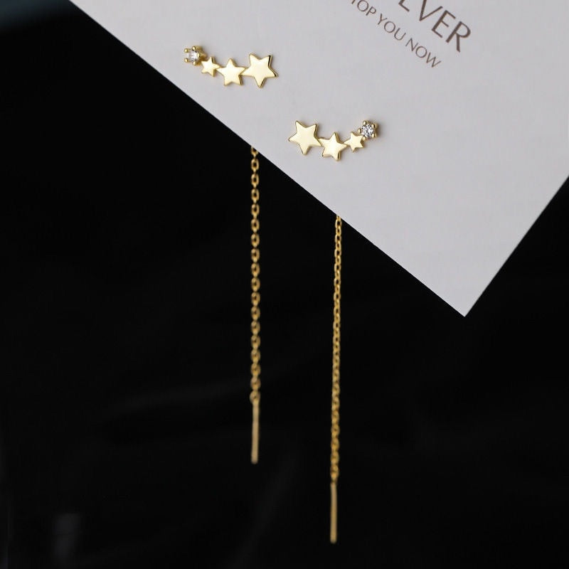 2026 New Gold Color Long Crystal Tassel Dangle Earrings for Women Wedding Drop Earring Fashion Jewelry Gifts