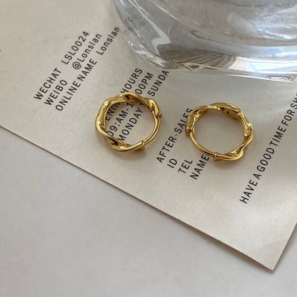 2026 Korean New Simple Temperament Circle Pearl Earrings Fashion Small Versatile Earrings  Jewelry